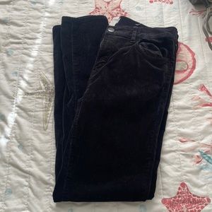 Loft - black velvet pants - skinny